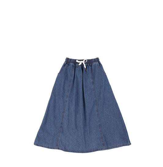 DRAWSTRING MAXI SKIRT