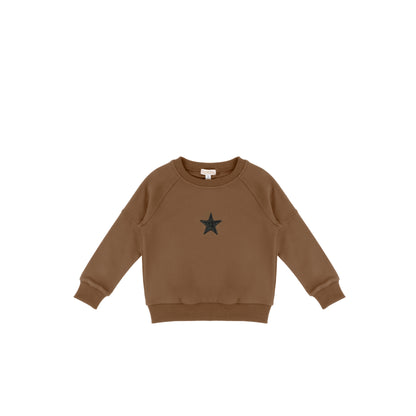 EMBROIDERED STAR SWEATSHIRT
