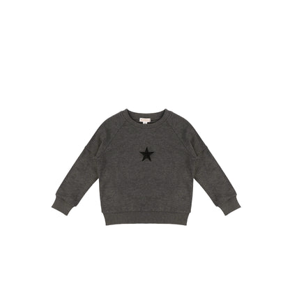 EMBROIDERED STAR SWEATSHIRT