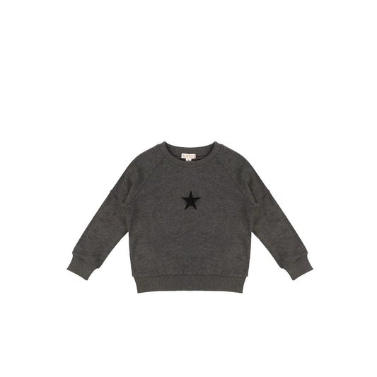 EMBROIDERED STAR SWEATSHIRT