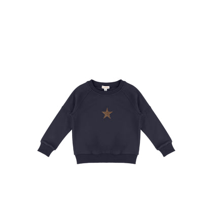 EMBROIDERED STAR SWEATSHIRT