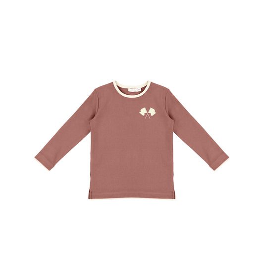 LONG SLEEVES FLAG TRIM TSHIRT