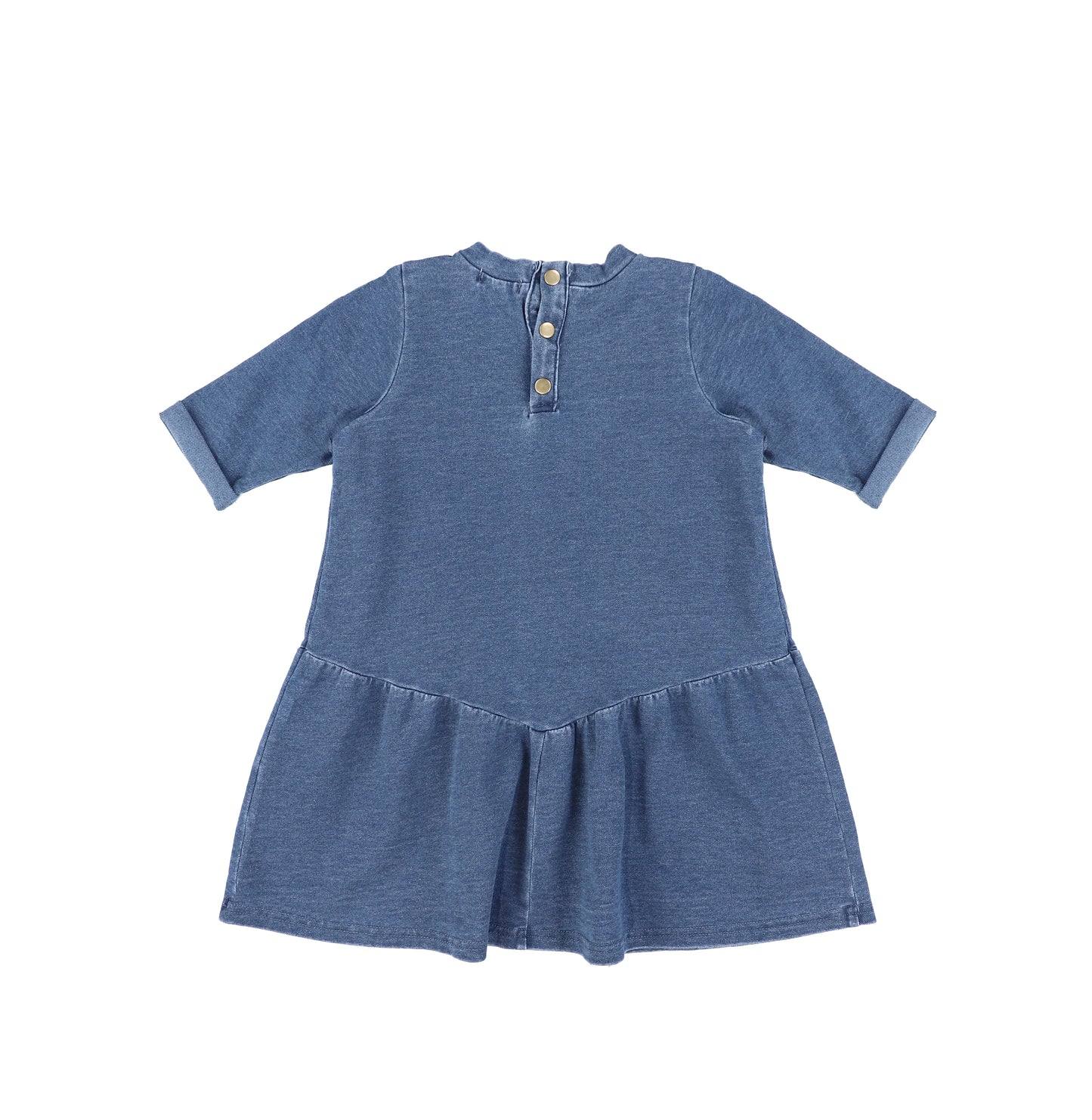 3/4 SLEEVES FRENCH TERRY DRESS