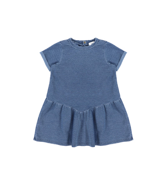 SHORT SLEEVES FRENCH TERRY DRESS