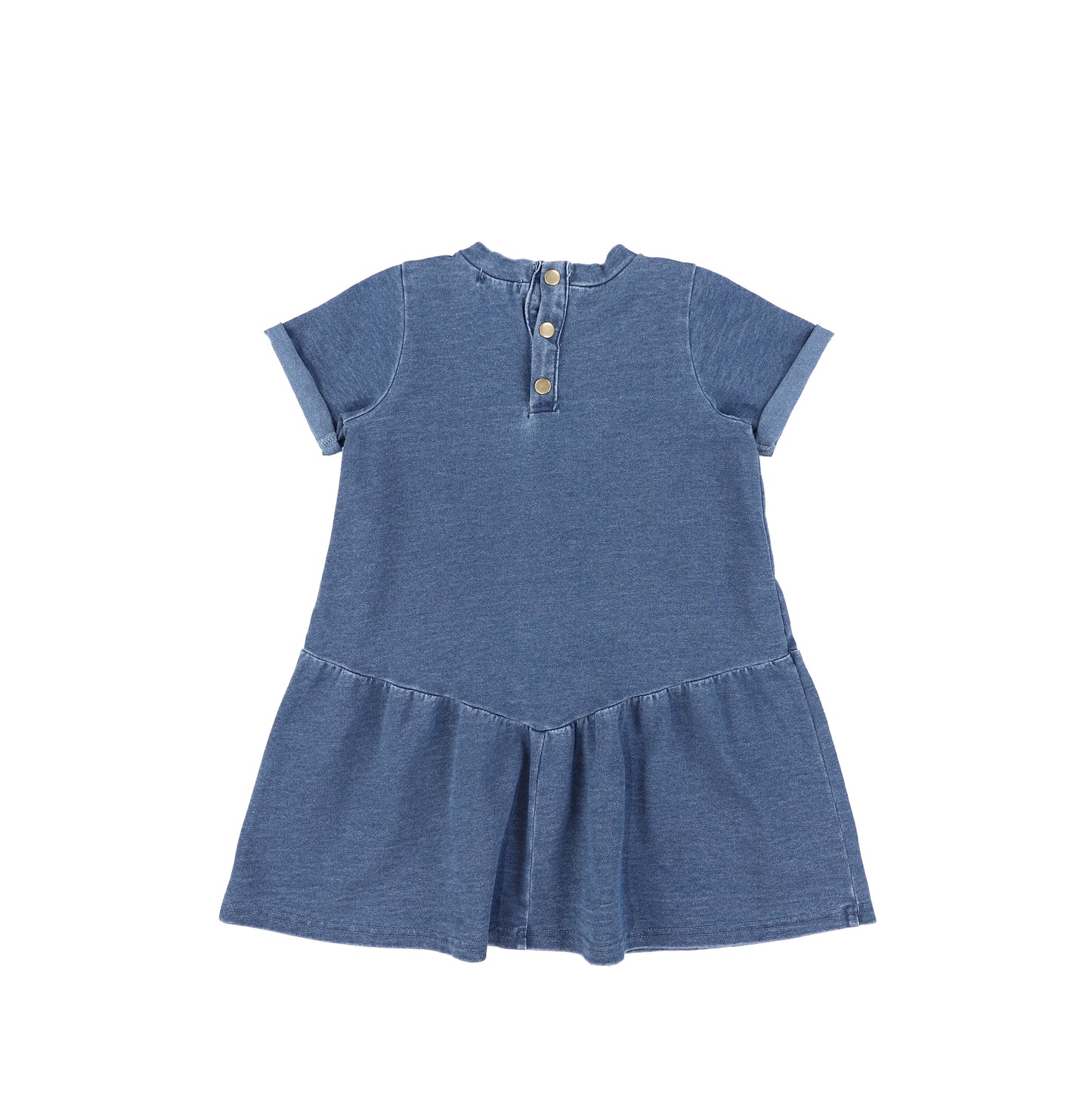SHORT SLEEVES FRENCH TERRY DRESS