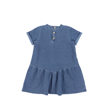 SHORT SLEEVES FRENCH TERRY DRESS