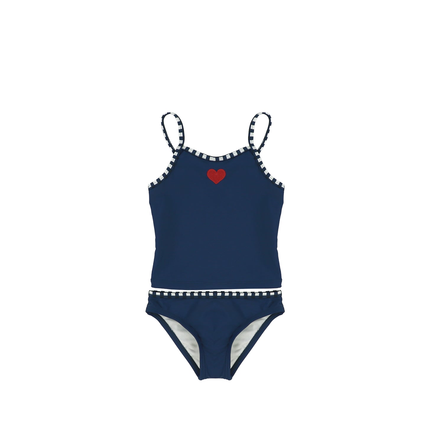 GINGHAM TRIM TANKINI