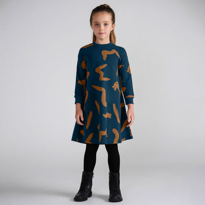 GRAFFITI SWEATSHIRT DRESS