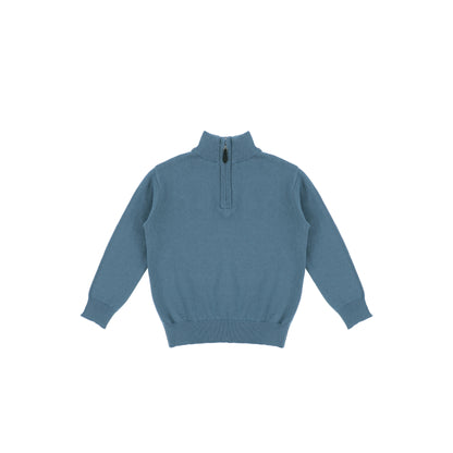 HALF ZIP KNIT SWEATER