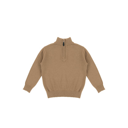 HALF ZIP KNIT SWEATER