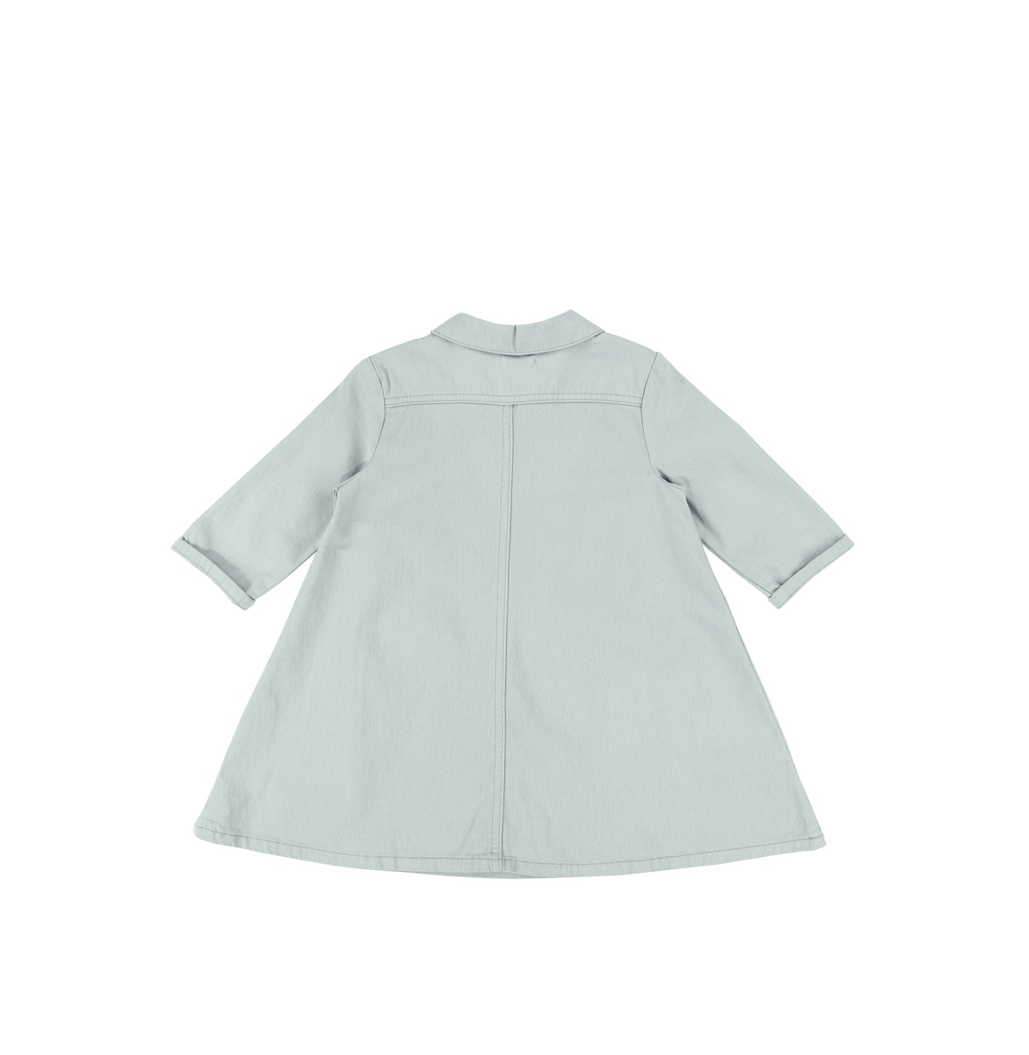 3/4 SLEEVES HEART POCKET DRESS Stone / 5 3/4 SLEEVES HEART POCKET DRESS Stone / 5