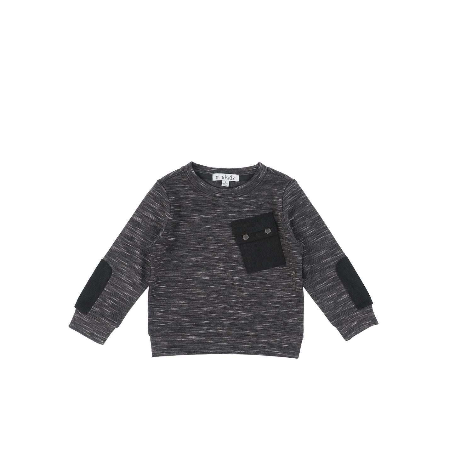 HEATHERED POCKET SWEATSHIRT