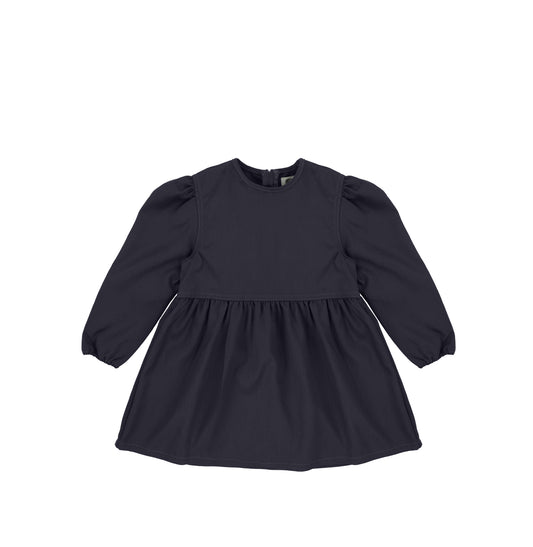 HERRINGBONE PUFF SLEEVE DRESS