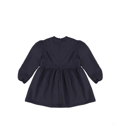 HERRINGBONE PUFF SLEEVE DRESS