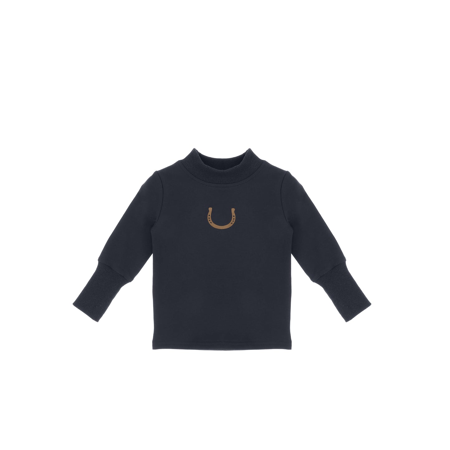 HORSE SHOE MOCK NECK