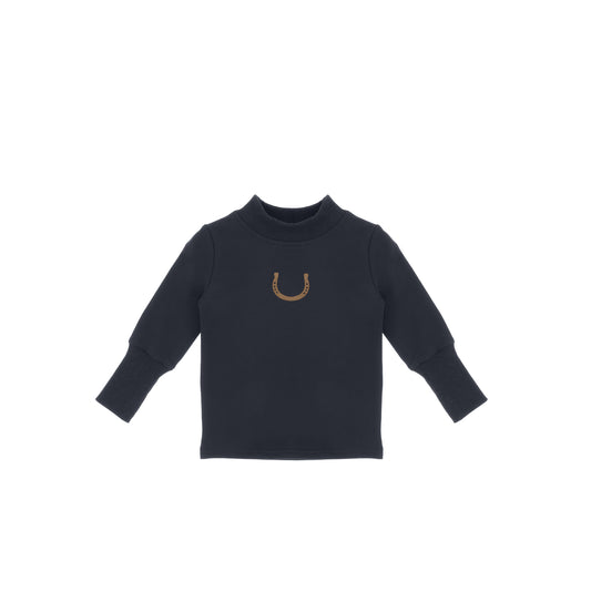 HORSE SHOE MOCK NECK