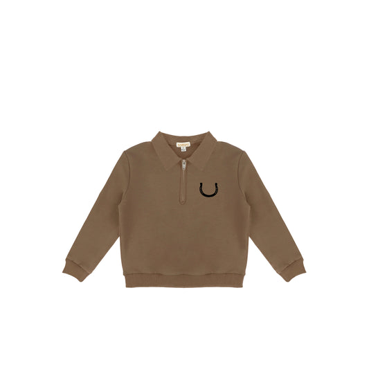 HORSE SHOE ZIP TOP