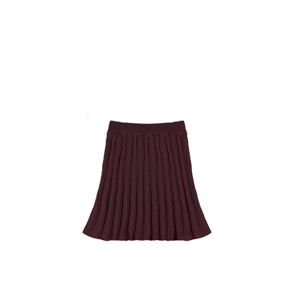 KNIT RIBBED SKIRT