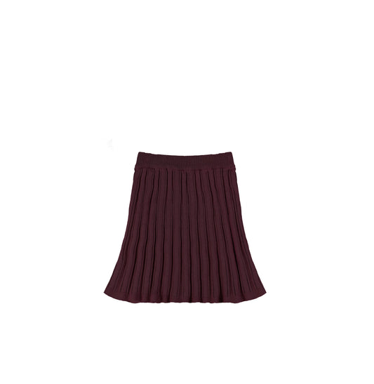 KNIT RIBBED SKIRT