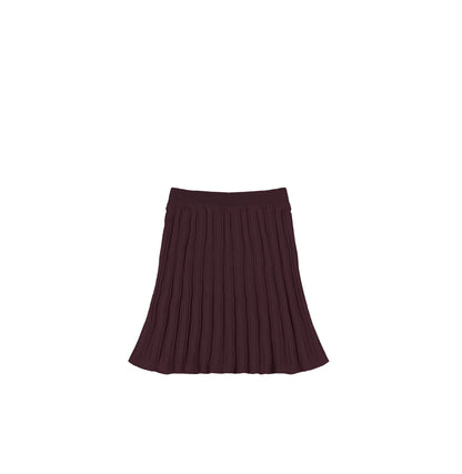 KNIT RIBBED SKIRT