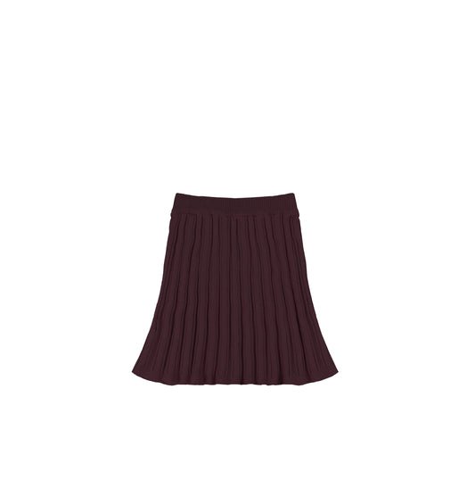 KNIT RIBBED SKIRT