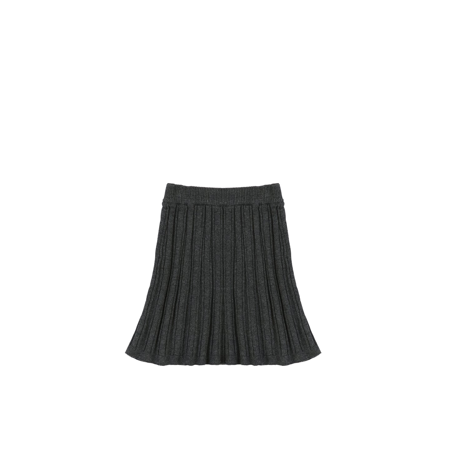 KNIT RIBBED SKIRT