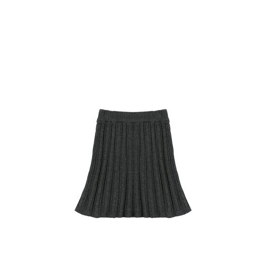 KNIT RIBBED SKIRT
