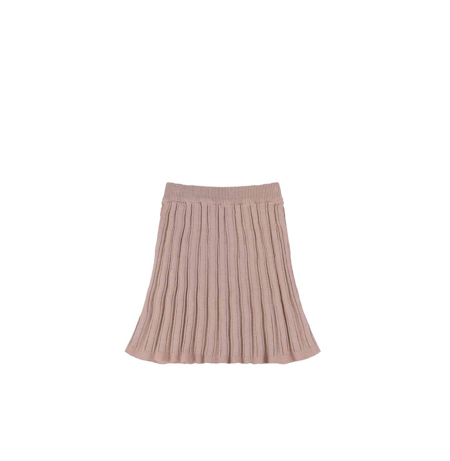 KNIT RIBBED SKIRT