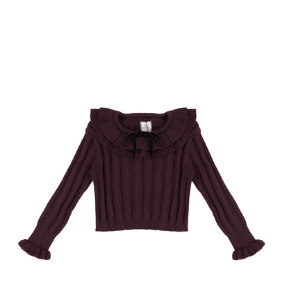 KNIT RIBBED SWEATER