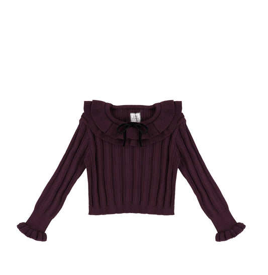 KNIT RIBBED SWEATER