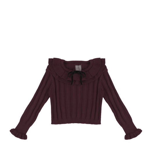 KNIT RIBBED SWEATER