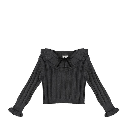 KNIT RIBBED SWEATER