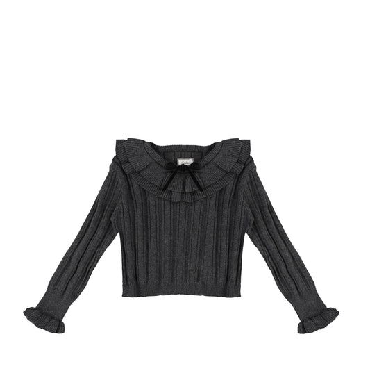 KNIT RIBBED SWEATER