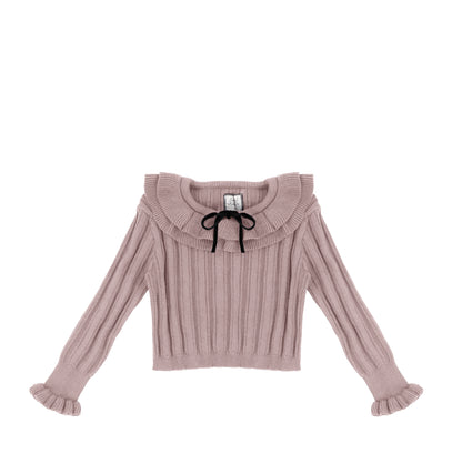 KNIT RIBBED SWEATER