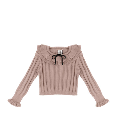 KNIT RIBBED SWEATER
