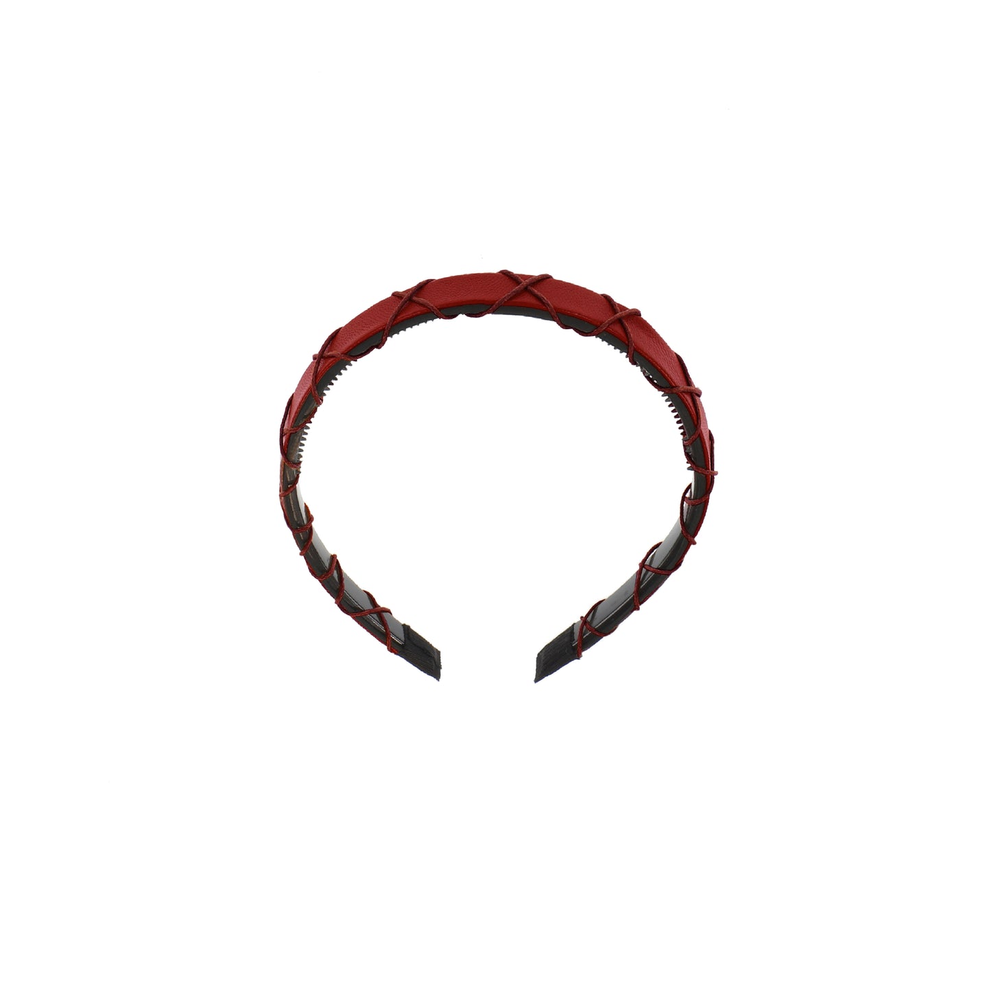 LEATHER CRISCROSS HEADBAND