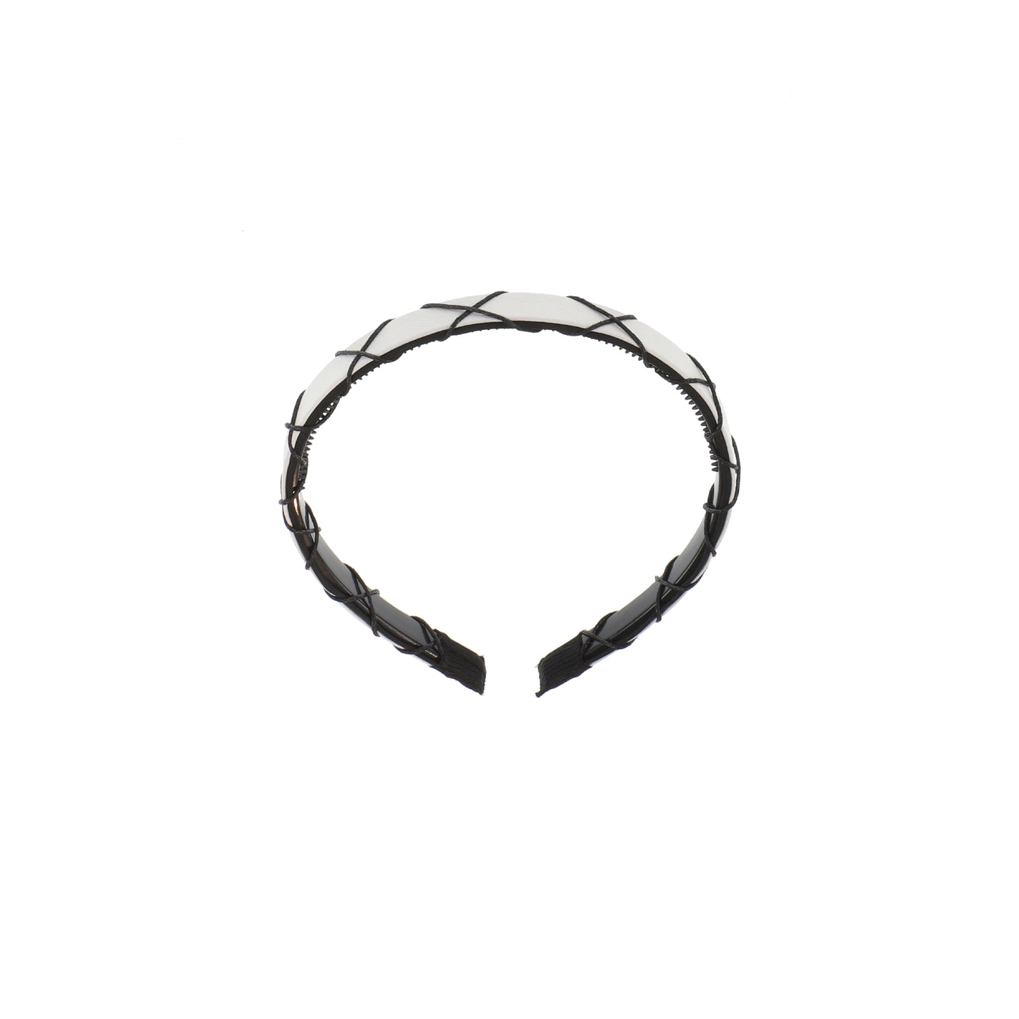 LEATHER CRISCROSS HEADBAND