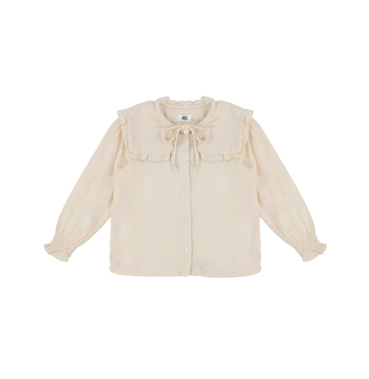 LINEN COLLAR BLOUSE