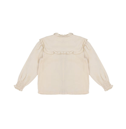 LINEN COLLAR BLOUSE