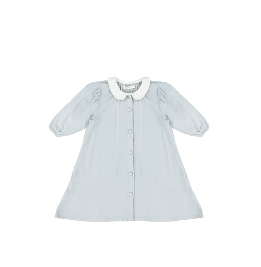 3/4 SLEEVES LINEN COLLAR DRESS