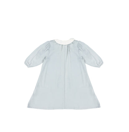 3/4 SLEEVES LINEN COLLAR DRESS