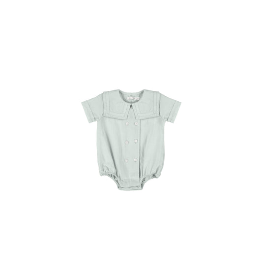 LINEN DOUBLE BUTTON ROMPER