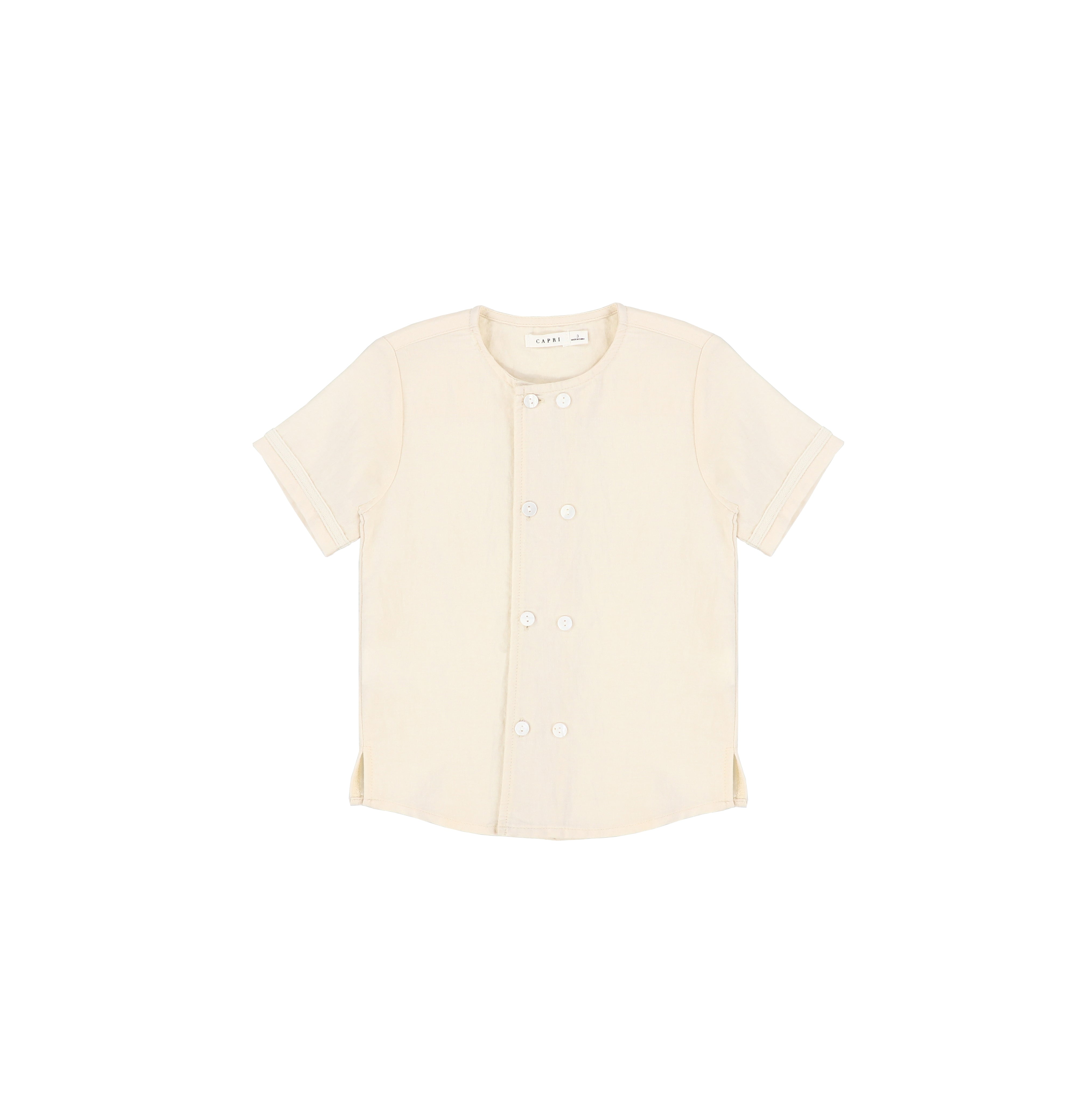 Double Button Tottini – LINEN DOUBLE BUTTON SHIRT