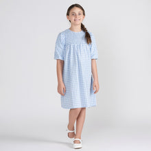 Load image into Gallery viewer, 3/4 SLEEVES GINGHAM DRESS