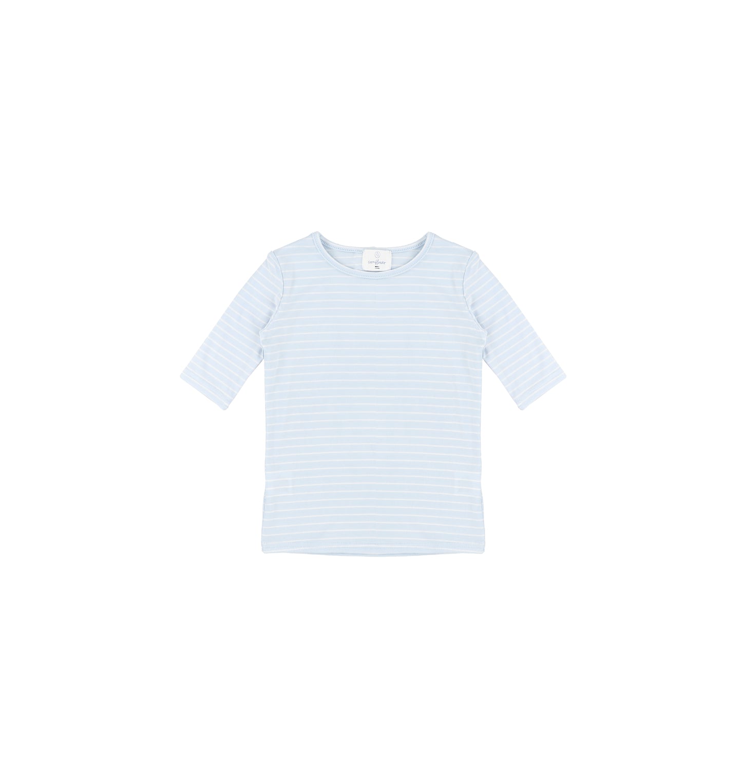 3/4 SLEEVES PASTEL STRIPED TSHIRT