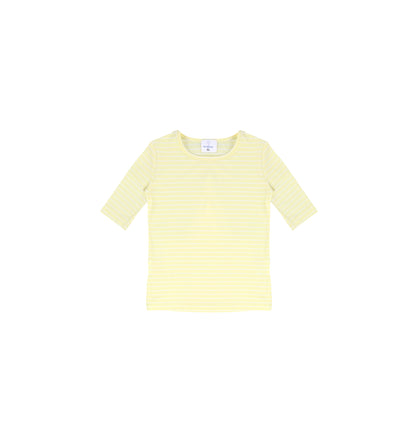 3/4 SLEEVES PASTEL STRIPED TSHIRT