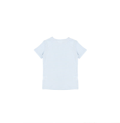 SHORT SLEEVES PASTEL STRIPED TSHIRT