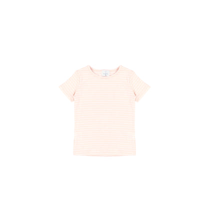 SHORT SLEEVES PASTEL STRIPED TSHIRT