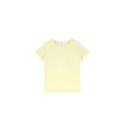 SHORT SLEEVES PASTEL STRIPED TSHIRT