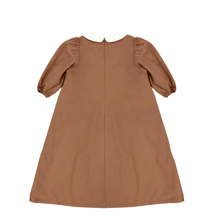 3/4 SLEEVES PETER PAN POPLIN MAXI